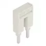 WAGO 2004-402 Push-in-Jumper, 2-fach, isoliert, hellgrau