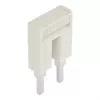 WAGO 2004-402 Push-in-Jumper, 2-fach, isoliert, hellgrau