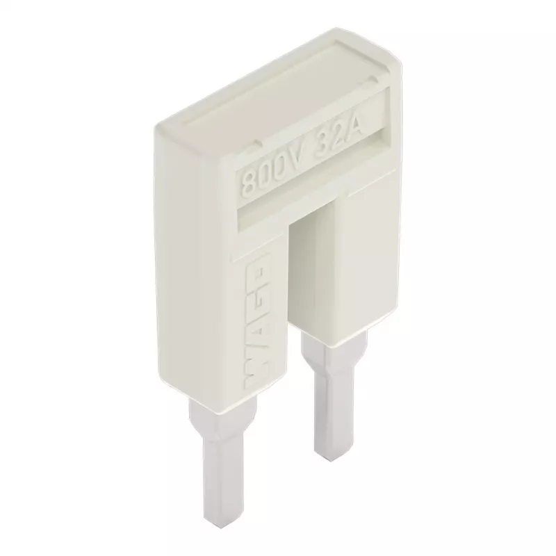 WAGO 2004-402 Push-in-Jumper, 2-fach, isoliert, hellgrau