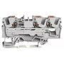 WAGO 2206-1301 3-Leiter-Durchgangsklemme mit Drucktaste 6 mm² Grau