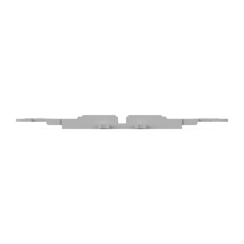 WAGO 221-2505 Montageträger mit Zugentlastung, 5-fach, grau