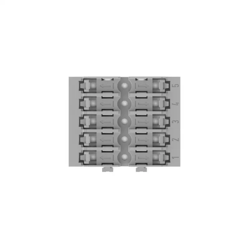 WAGO 221-2525 Montageadapter für Verbindungsklemmen der Serie 221, 5er-Pack, grau