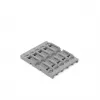 WAGO 221-2525 Montageadapter für Verbindungsklemmen der Serie 221, 5er-Pack, grau