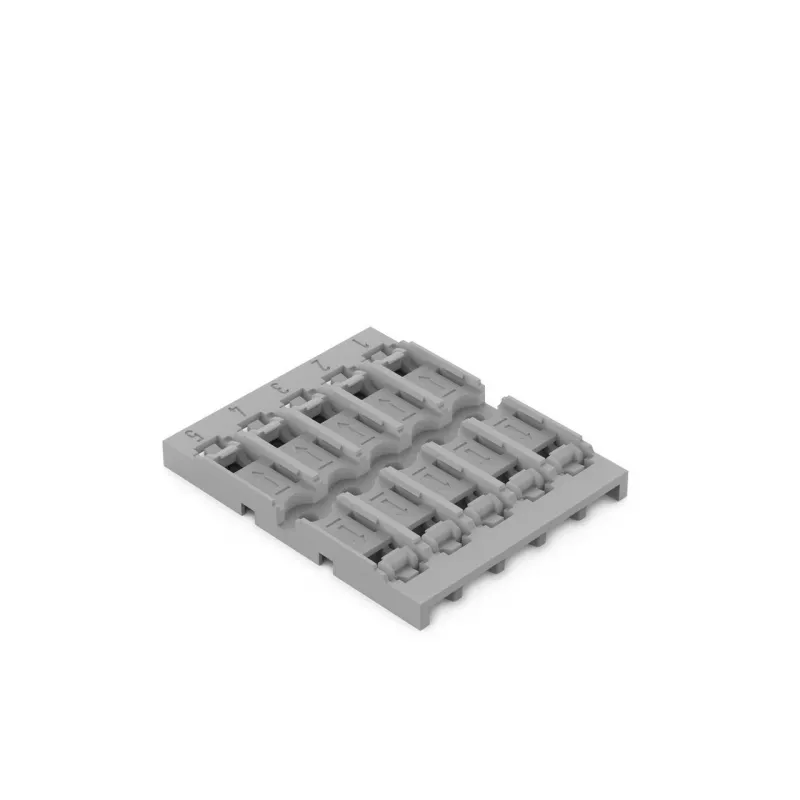 WAGO 221-2525 Montageadapter für Verbindungsklemmen der Serie 221, 5er-Pack, grau