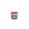 WAGO 221-2401 Inline-Spleißverbinder, 2-Leiter, 0,2-4 mm², 600 Stück, transparent/orange