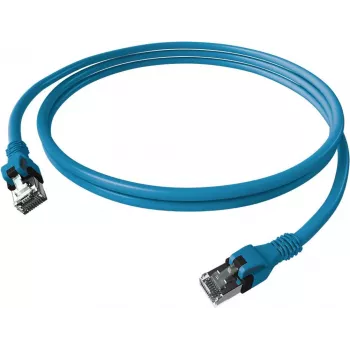 EasyLan saCon DualBoot Patchkabel S/FTP Blau 2,00m Cat.6A - FTP - SFTP