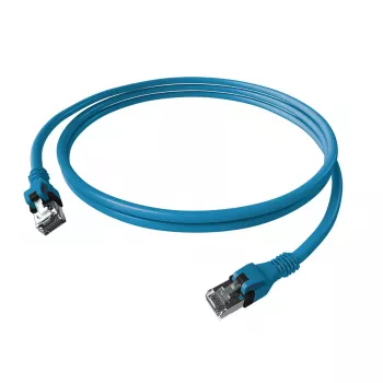 EasyLan saCon DualBoot Patchkabel S/FTP Blau 2,00m Cat.6A - FTP - SFTP