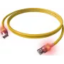 EasyLan DualBoot LED Patchkabel RJ45 S/FTP Cat.6A (Class EA) mit saCon Stecker, LSOH, gelb, 7,5 m