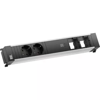 Bachmann POWER FRAME 2x Schuko Steckdosen 1x USB-C Ladegerät 2x CM Slots 0,2m GST18