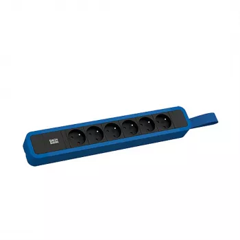 Bachmann PRIMO 2 6xUTE Steckdosenleiste mit Aufhängeöse 2,0m CEE7/7 RAL5010