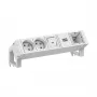 Bachmann DESK2 Weiß 2x UTE 1x Schalter 1x CM 0,2m RAL9010