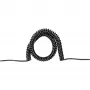 Bachmann Spiralkabel H05VV-F 3G1,5 Schwarz glatt geschnitten - Kabel