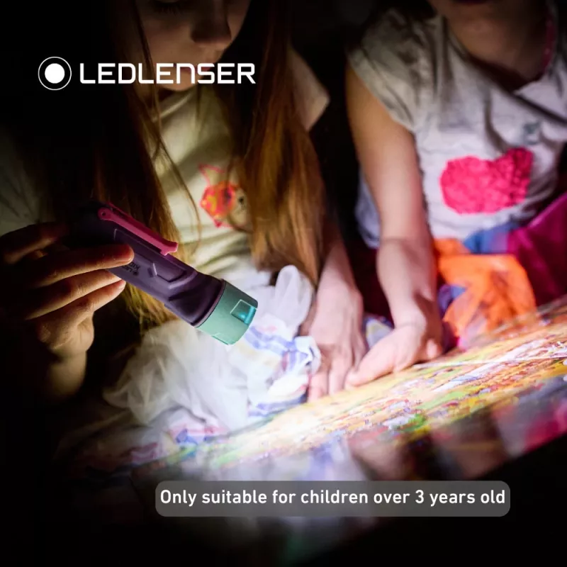 LEDLENSER Kidbeam4 Kinder-Taschenlampe Flieder
