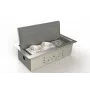 BEP24 BS Bodentank 3303E 3x Schuko, gebürsteter Edelstahl