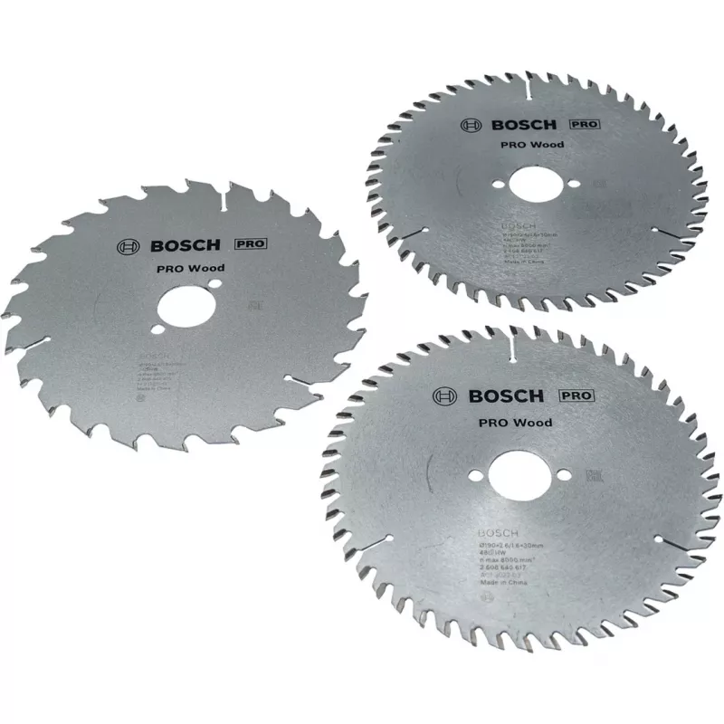 BOSCH Power Tools PRO Holz-Kreissägeblatt 190 mm (3er-Vorteilspack)