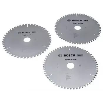 BOSCH POWERTOOLS PRO Wood Kreissägeblatt 216 mm (3er-Promo-Pack)