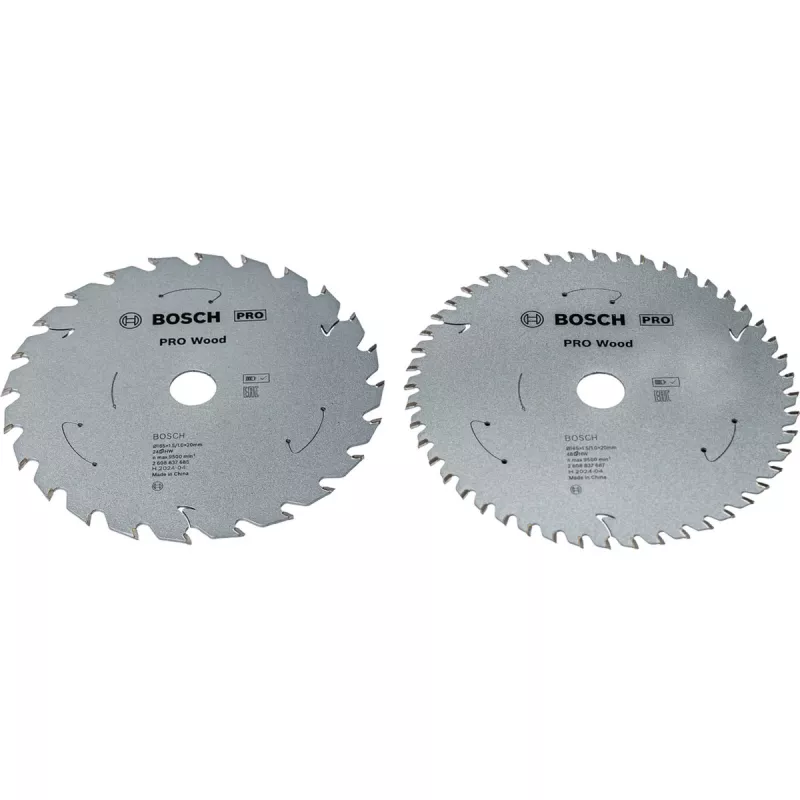 BOSCH POWERTOOLS PRO Wood Akku-Kreissägeblatt 165 mm (2er-Promopack)
