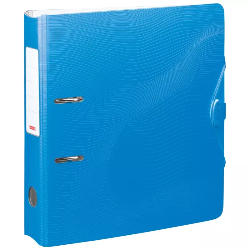 BRUNNEN WAVE Hebeldeckelordner Azur Kunststoff 7,0 cm DIN A4