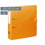 BRUNNEN WAVE Hebeldeckel-Ordner Orange Kunststoff 7,0 cm DIN A4
