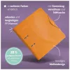 BRUNNEN WAVE Hebeldeckel-Ordner Orange Kunststoff 7,0 cm DIN A4