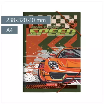 BRUNNEN Fast Wheels Dokumentenmappe A4 Rot/Grün
