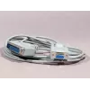 ARTDEV RS232 Serielles Kabel DB9 Stecker auf Buchse 1,5m Hellgrau für Bon-Drucker / Kundendisplay
