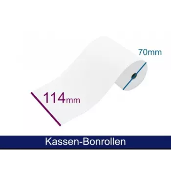ARTDEV Kassabonrolle - Standardpapier HF 114 70 12 B/D/K ca. 48 m