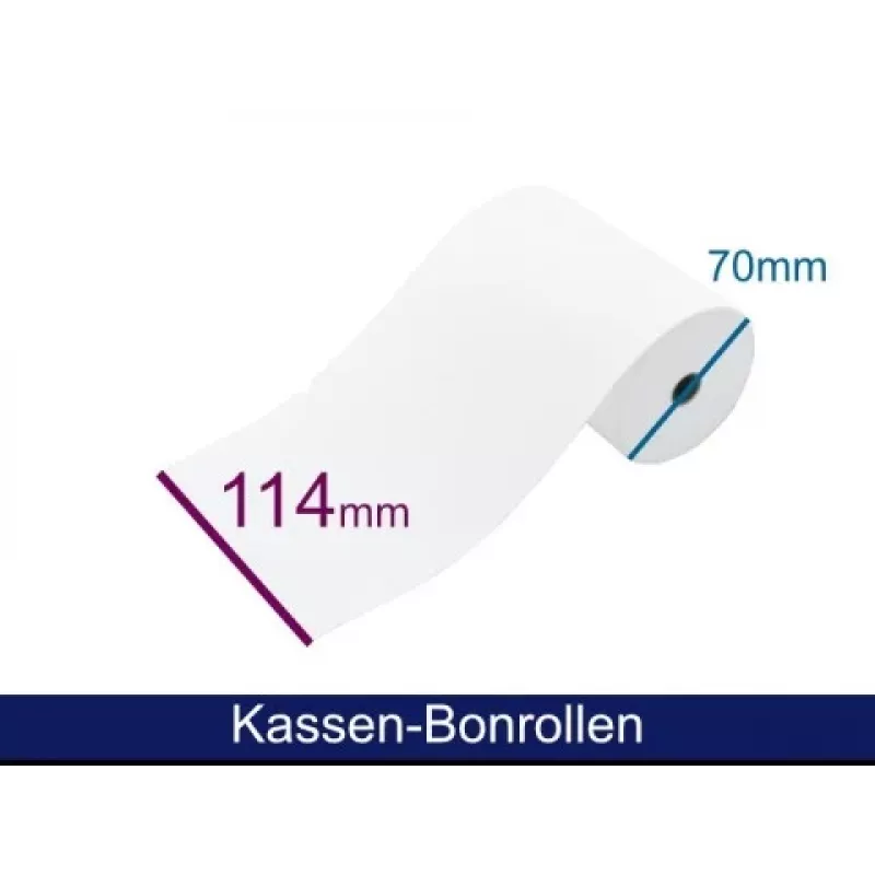 ARTDEV Kassabonrolle - Standardpapier HF 114 70 12 B/D/K ca. 48 m