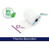 ARTDEV Thermorolle - 57mm x 25m, 12mm Kern, Weiß