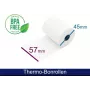 ARTDEV Thermorolle - 57mm x 25m, 12mm Kern, Weiß