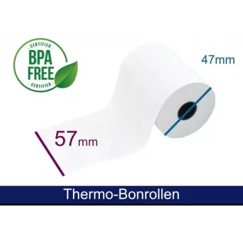 ARTDEV Thermorolle 57x47x12 mm 25 m 48 g/m² mit Vordruck Lastschrifttext