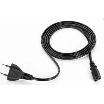 ARTDEV Netzkabel Eurostecker auf IEC C7 Figure-8 Schwarz 2-Pin 1,8m