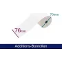 ARTDEV 2-lagige Durchschreibepapierrolle 76mm x 25m Weiß/Gelb für Nadeldrucker
