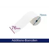 ARTDEV 2-lagige Durchschreibepapierrolle 76mm x 25m Weiß/Gelb für Nadeldrucker