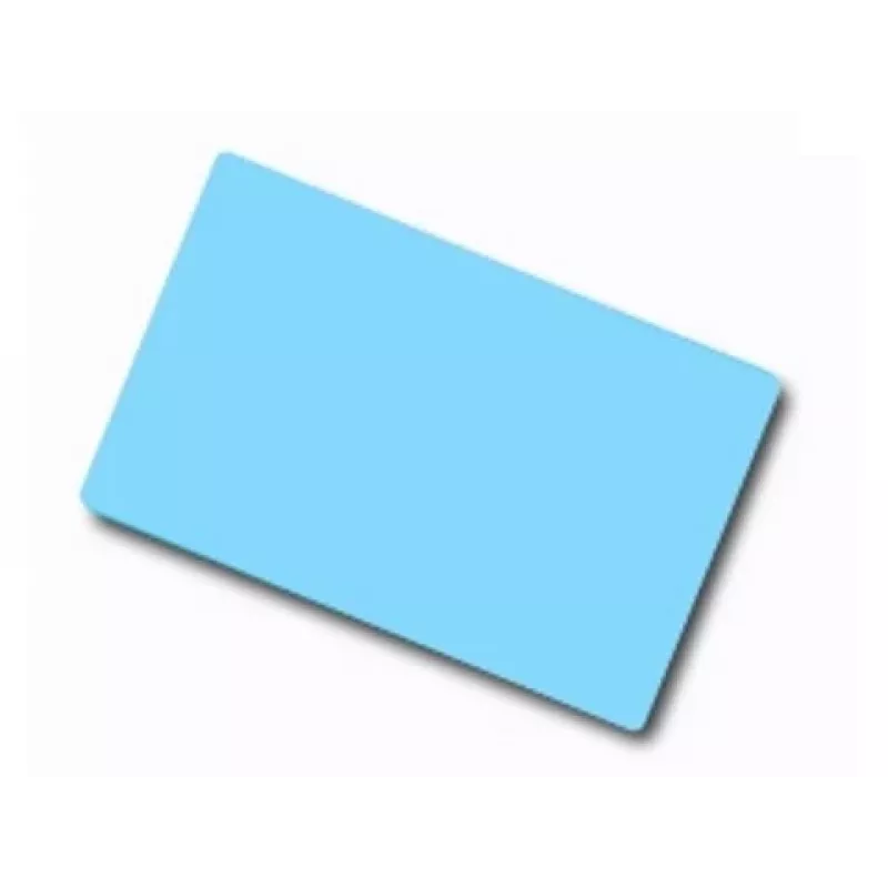 ARTDEV Blank PVC-Karte – 86 x 54mm 30mil 0,76mm Hellblau