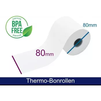 ARTDEV Thermorolle 80x80x25 mm Weiß 72m 55g 50 Rollen/Packung