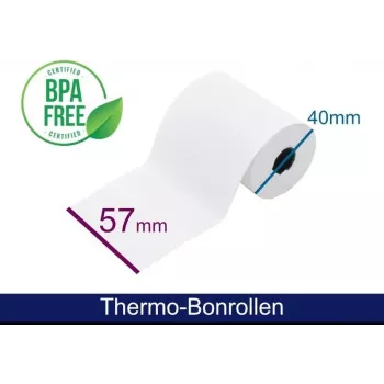 ARTDEV Thermorolle - 57x40x12 mm B/D max./K mit Lastschrifttext 18m 48g