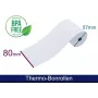 ARTDEV Thermorolle 80x57mm 12mm Kern 40m 48g/m² Weiß für T2 mini 50