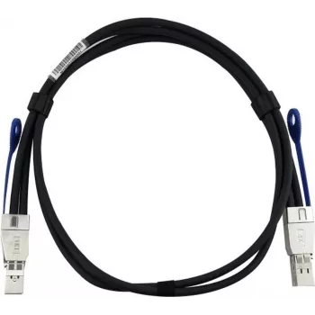 BLUEOPTICS HPE J9734AS Kompatibles BlueLAN MiniSAS-HD Kabel, Passiv, 4x Mini-SAS HD (SFF-8644) auf 4x Mini-SAS HD (SFF-8644), AWG30, 0,5 Meter (J9734AS-BL)
