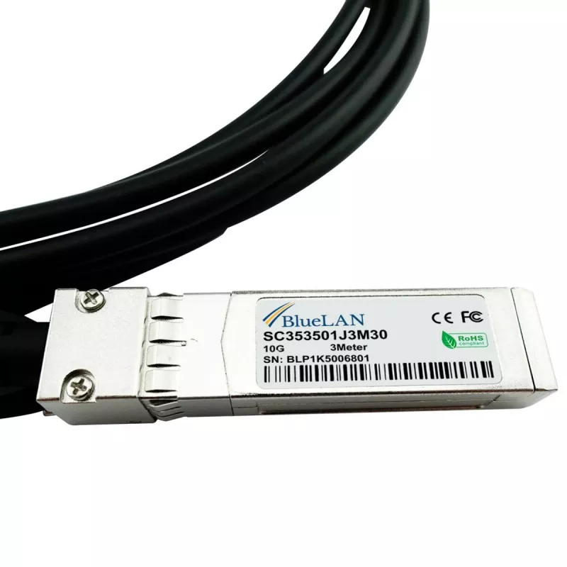 BlueOptics SFP-10G-DAC-0.5M-TL-BL Kompatibles BlueLAN DAC SFP+ Kabel 0,5m