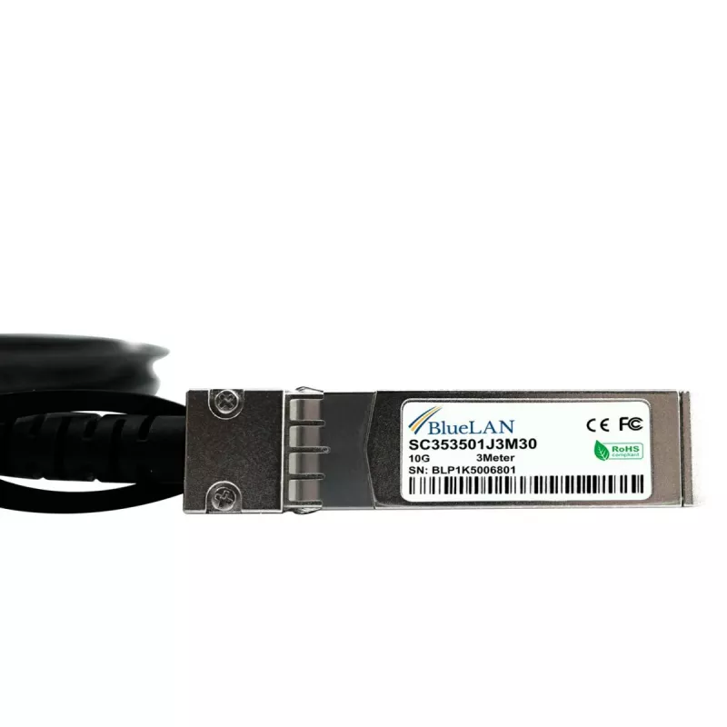 BlueOptics SFP-10G-DAC-0.5M-TL-BL Kompatibles BlueLAN DAC SFP+ Kabel 0,5m