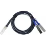 BlueLAN Passive 200GBASE-CR4 QSFP56 auf 2x100GBASE-CR QSFP56 Breakout Direct Attach Copper Kabel, 1 Meter