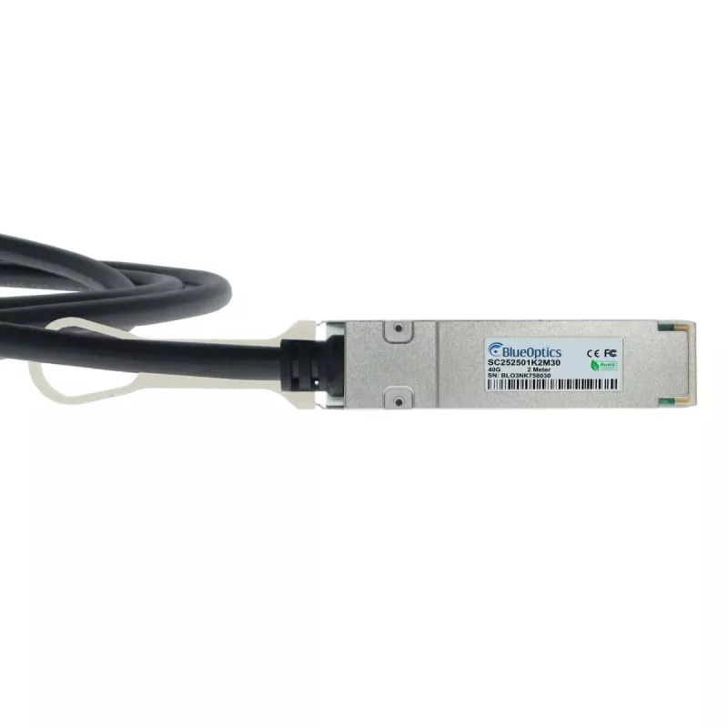 BlueOptics Ruckus 40G-QSFP-C-0201 Kompatibles BlueLAN DAC QSFP+ 2m Passives Kupferkabel