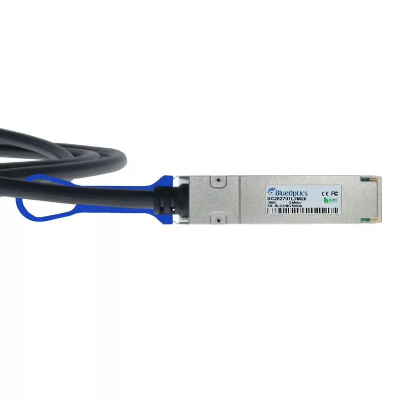BlueOptics 100G-Q28-S28-C-0201 Kompatibles BlueLAN QSFP28 Direct Attach Copper Kabel 2m