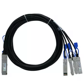 BlueOptics Ruckus 100G-QSFP-4SFP-P-0301 Kompatibles BlueLAN QSFP28 DAC Breakout-Kabel 3m
