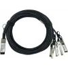 BLUEOPTICS Kompatibles Extreme Networks 100G-QSFP-4SFP-1M BlueLAN Passives 40GBASE-CR4 QSFP auf 4x10GBASE-CR SFP+ Direct Attach Breakout-Kabel, 1 Meter, AWG30