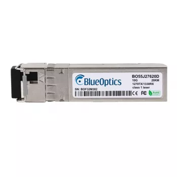 BlueOptics SFP+ 10GBase-BX-U Transceiver, 1270nm TX / 1330nm RX, LC Simplex, SMF, 20km, Kompatibel mit Synology SFP-10G-BX-U
