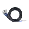 BlueOptics Dell EMC Kompatibles BlueLAN DAC 200GBASE-CR8 QSFP-DD auf 8x SFP28 Breakout-Kabel 3m
