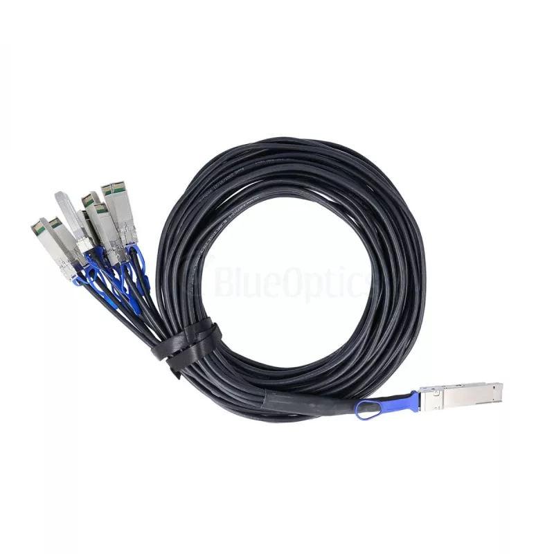 BlueOptics Dell EMC Kompatibles BlueLAN DAC 200GBASE-CR8 QSFP-DD auf 8x SFP28 Breakout-Kabel 3m