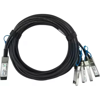BLUEOPTICS Extreme Networks EQPC1HPC010C01X4 Kompatibles BlueLAN QSFP28 auf 4x SFP28 Passives Direct Attach Breakout-Kabel, 1m, AWG26